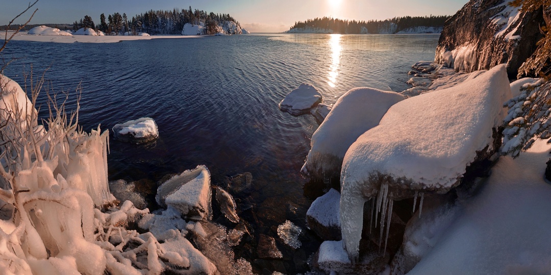 Зимние панорамы Ладоги
