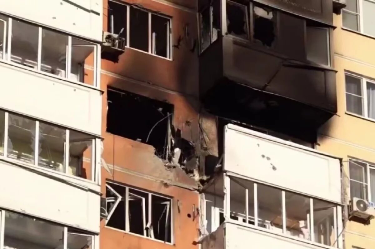    Власти Новороссийска показали последствия атаки БПЛА ВСУ на город