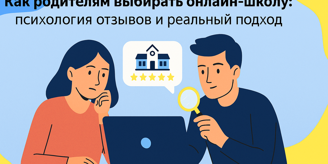 Как родителям выбирать онлайн-школу: психология отзывов и реальный подход