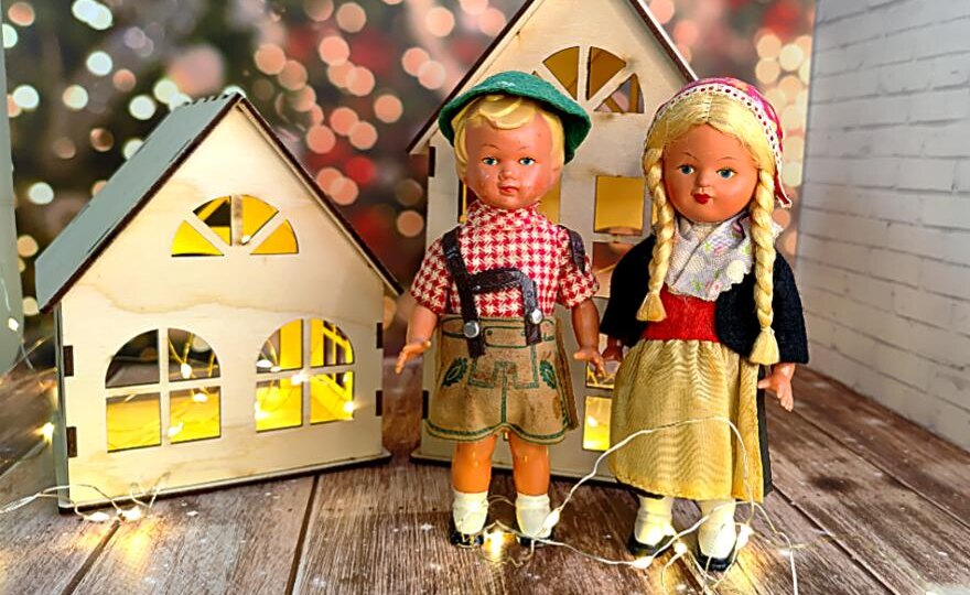 Немецкие куклы 50-х годов, Sweetheart в новогодней атмосфере