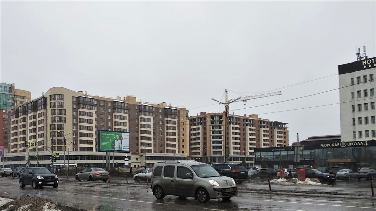 Наш второй дом, где стоит кран. Февраль 2022 г. Рязань