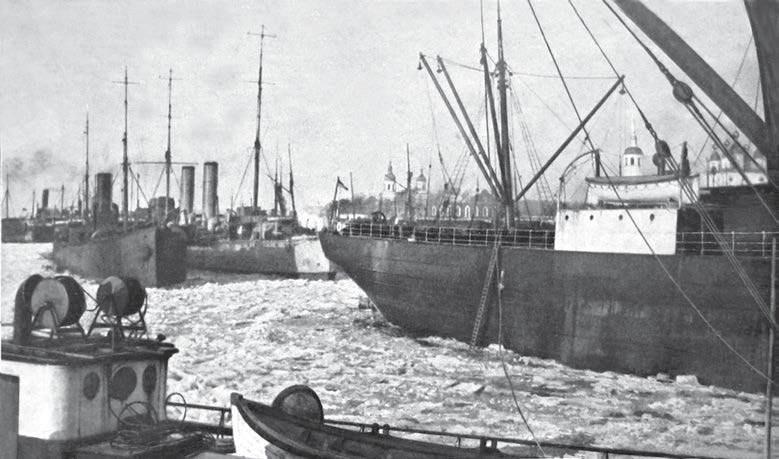 Архангельский порт (L’Illustration. — 1916. — № 3801)