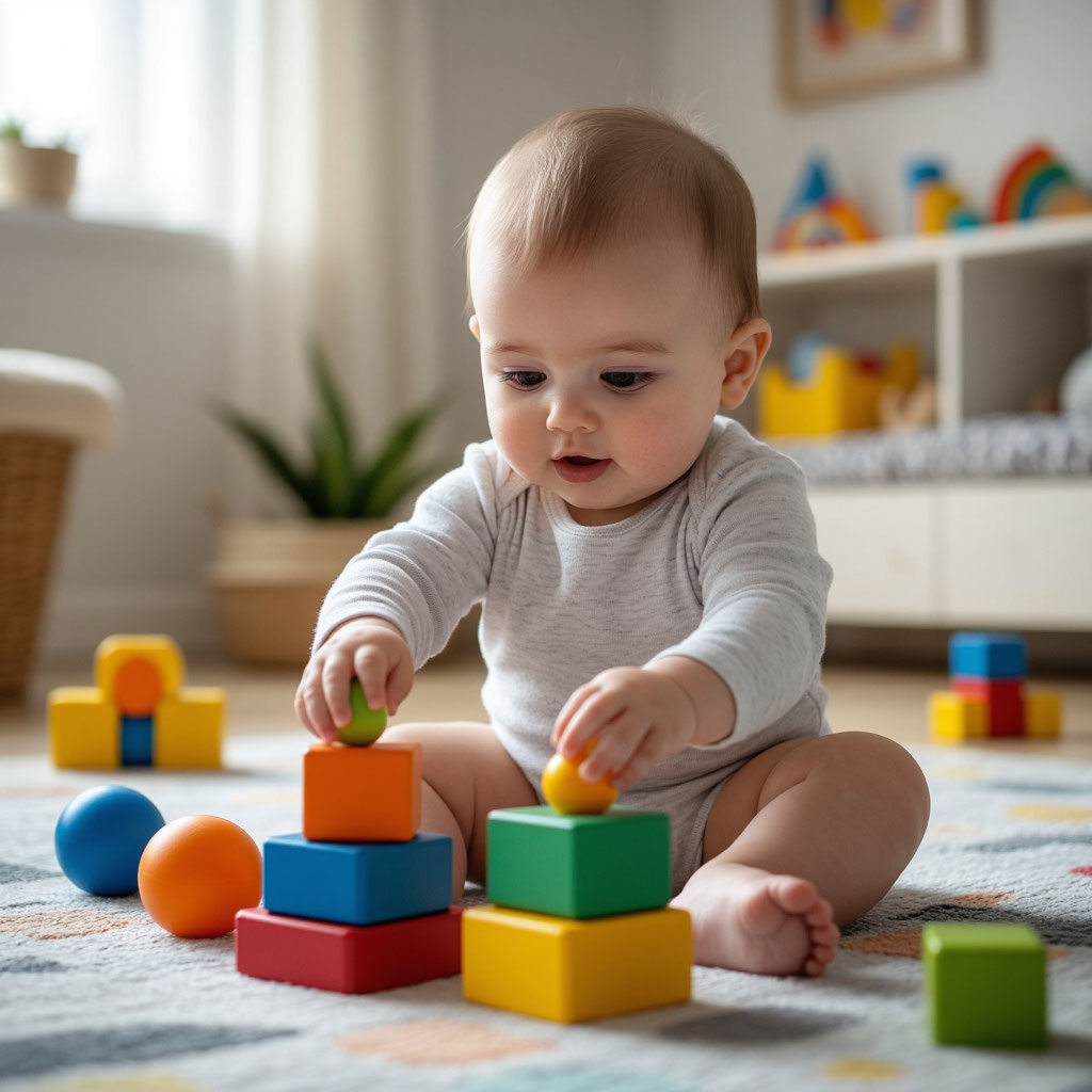 Так нейросеть видит малыша до года.