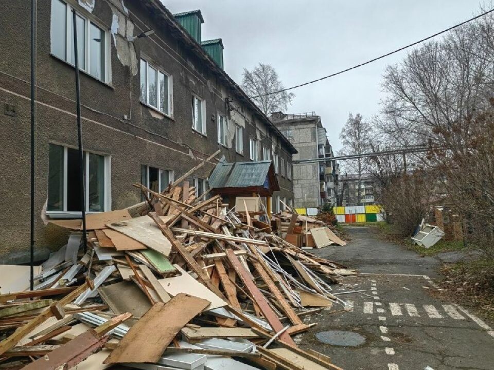    Капремонт школы в Горно-Алтайске. Источник: t.me/OlgaSafronovaofficial