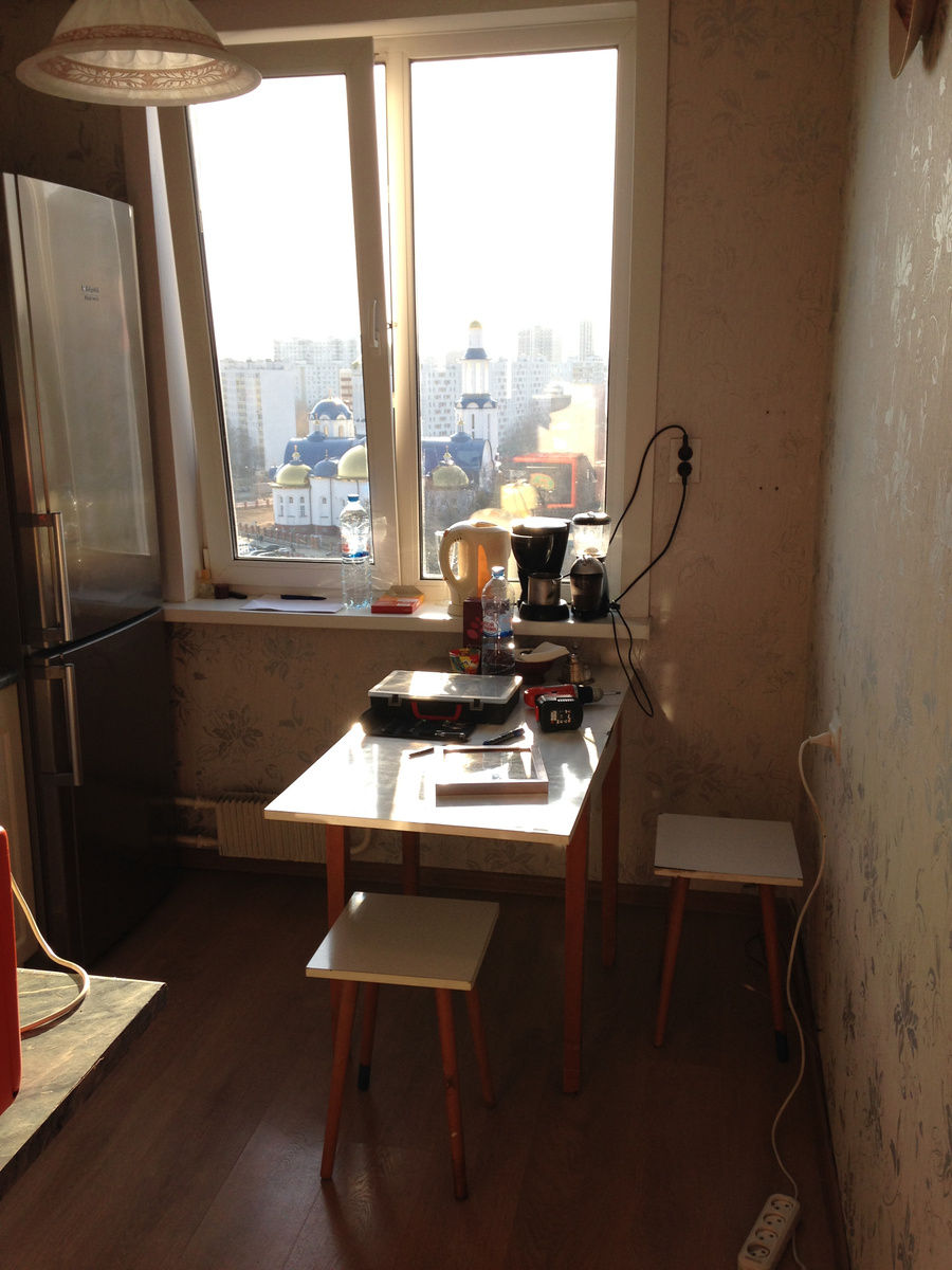 Единственная сохранившаяся фотография квартиры до ремонта