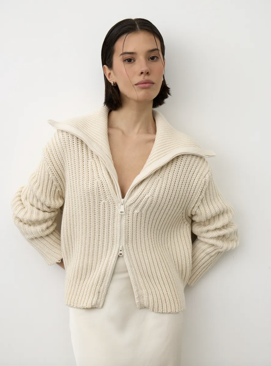 КАРДИГАН НА МОЛНИИ LASCAVI С WILDBERRIES