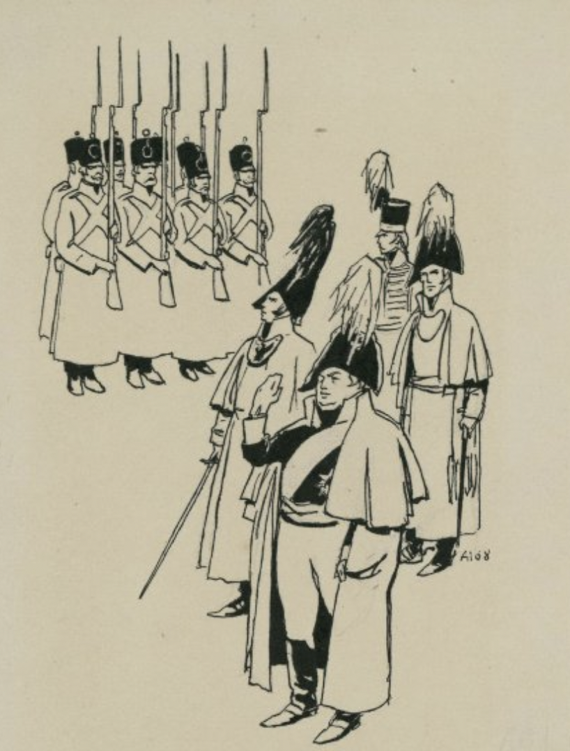 Андрей Владимирович Николаев "Заставка. Кутузов на смотру", 1968 