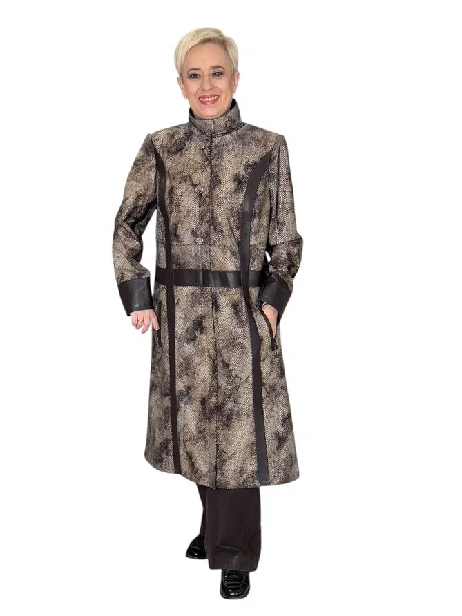 Переделка кожаного пальто. Ателье Ирины Берзиной.