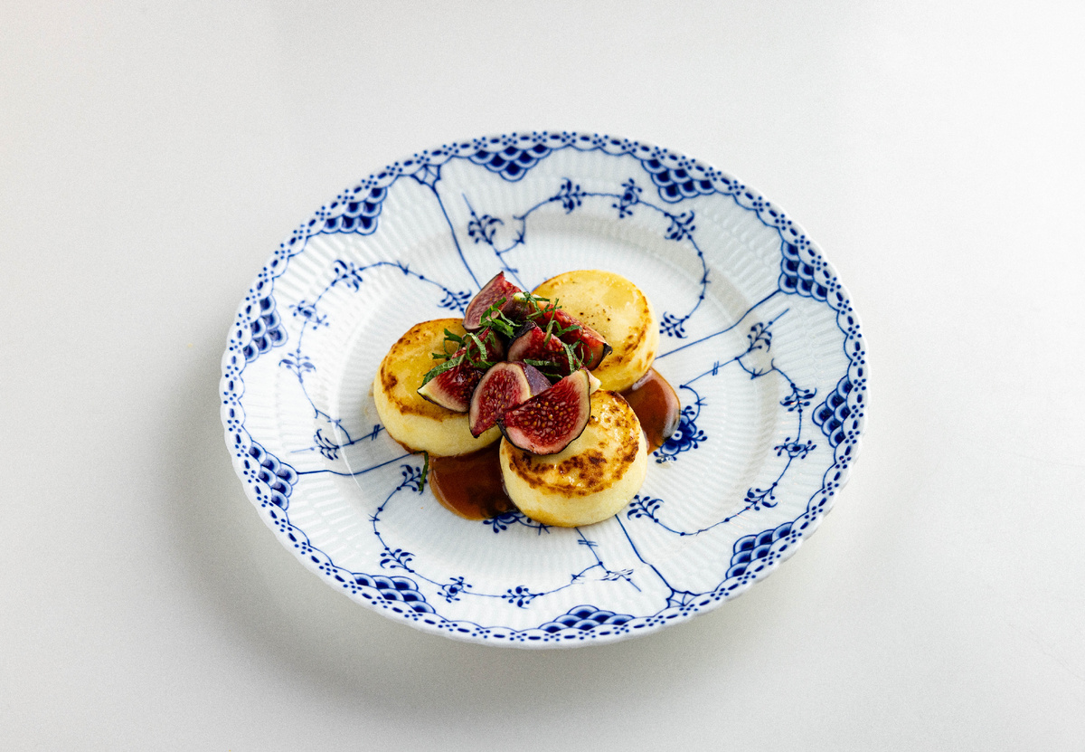 Сырники с инжиром и юдзу-карамелью