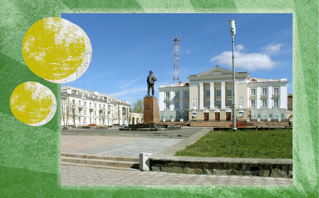 Раньше памятник Ленину стоял в сквере имени Ю. А. Гагарина, а теперь — на центральной площади города перед «Современником». Источник: Александра Гришук