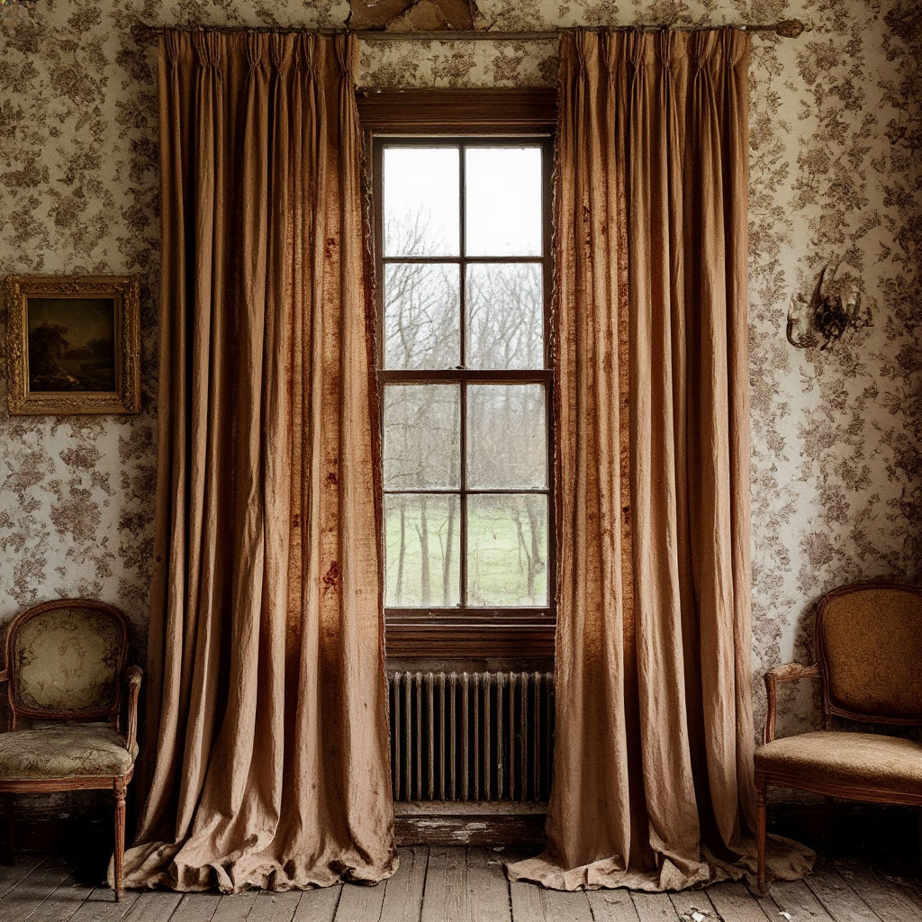 Старые шторы
