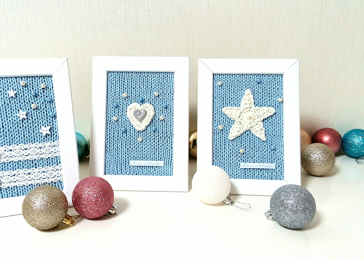 Из коллекции вязаного декора "Новогодняя сказка" (©Г.Шаронина)