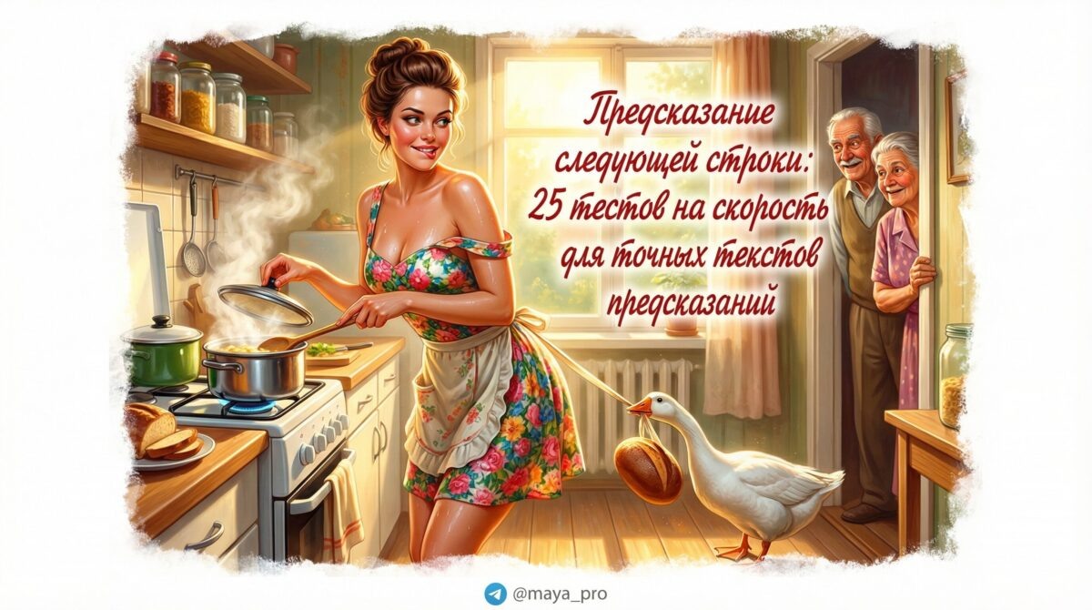    25 тестов для улучшения скорости предсказания текста Артур Хорошев