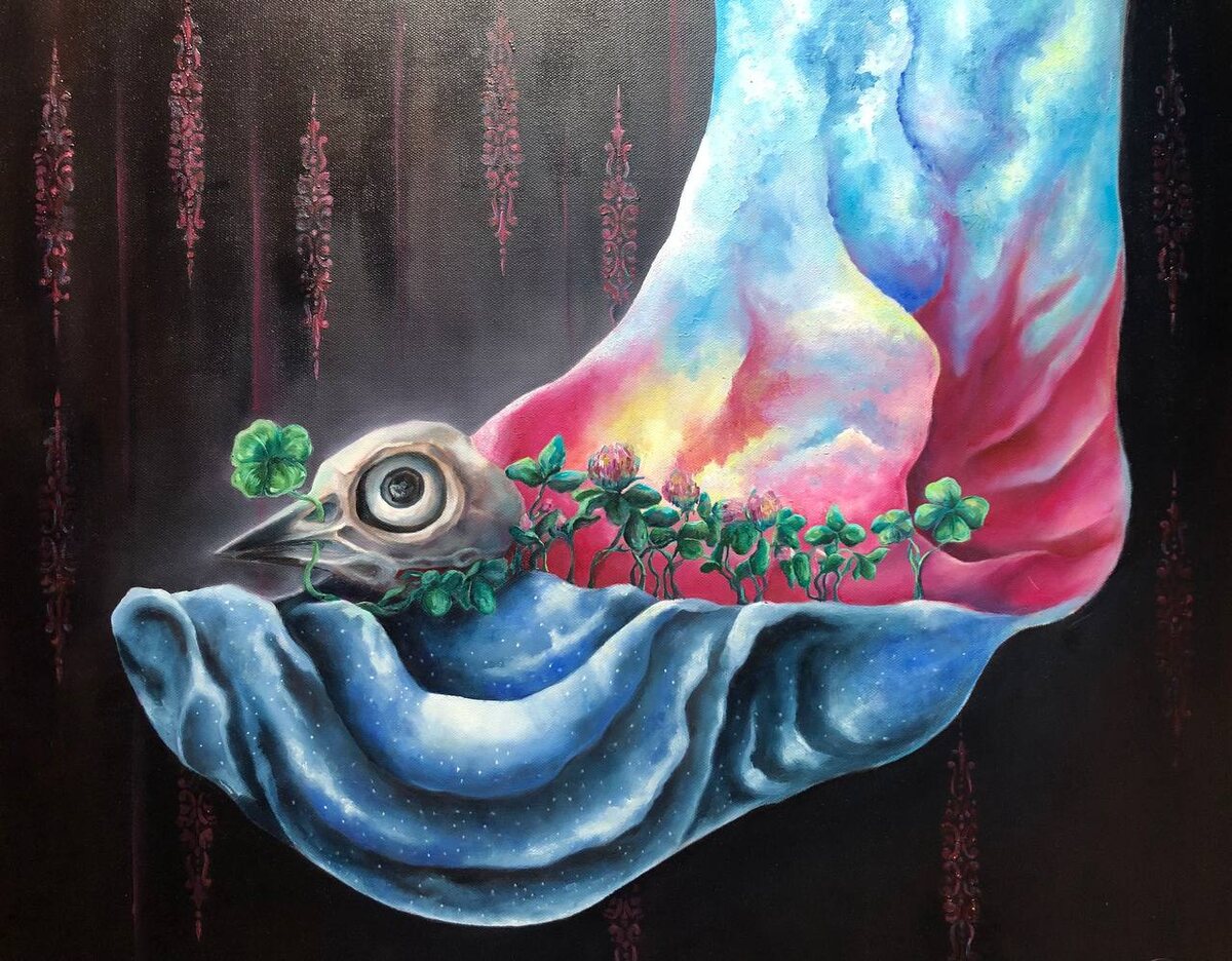 Анастасия Куницына "Синичкин сон" холст,масло 60*50см 2024г.