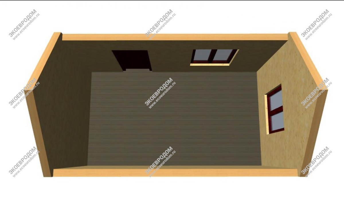 Однокомнатный дом можно использовать для работы, дачи, хозяйственных нужд