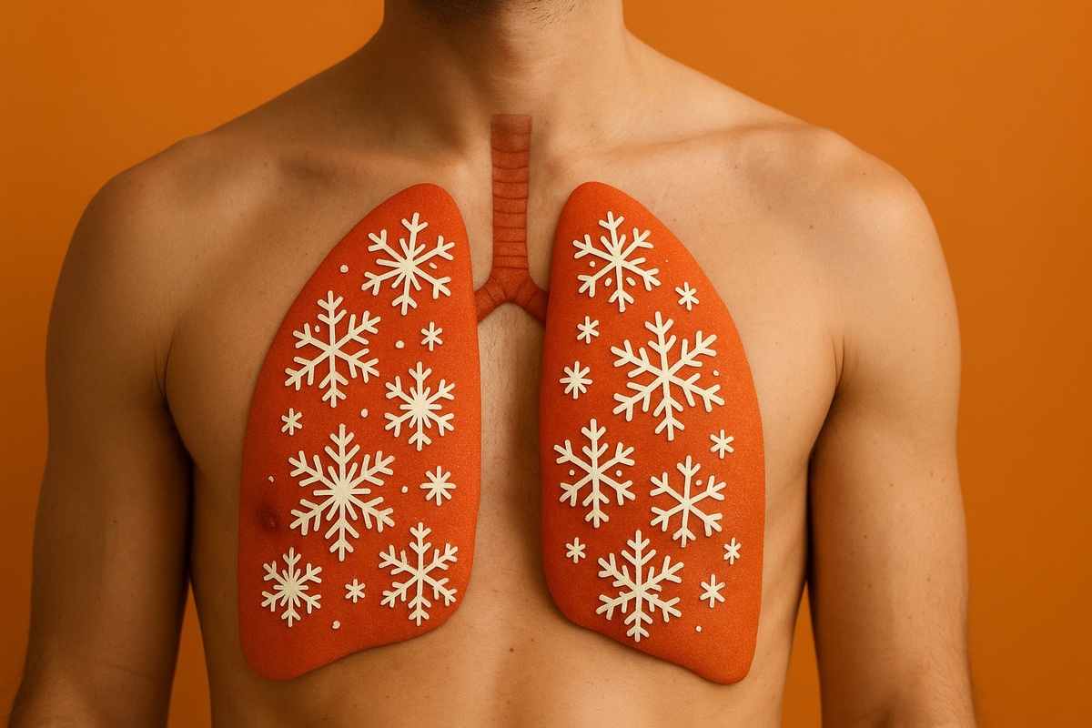    В полости носа вдыхаемый воздух нагревается до температуры около 30 градусов цельсия и увлажняется