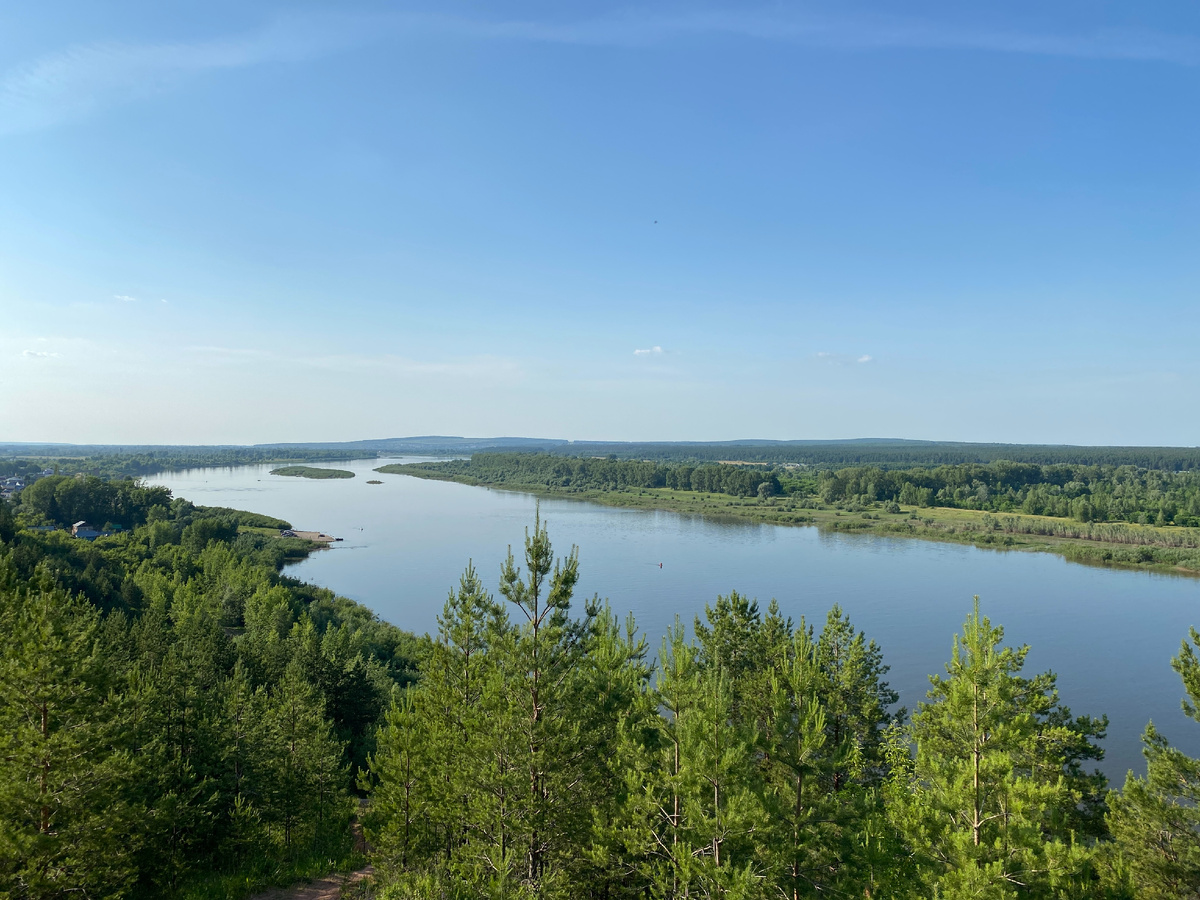 Вид на реку Белая.