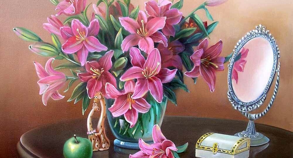 Прекрасные натюрморты в живописи художницы Валентины Валевской.