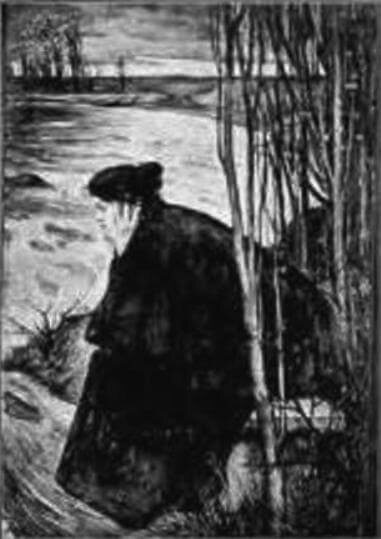 П. Нилус. Одиночество (эскиз к картине)