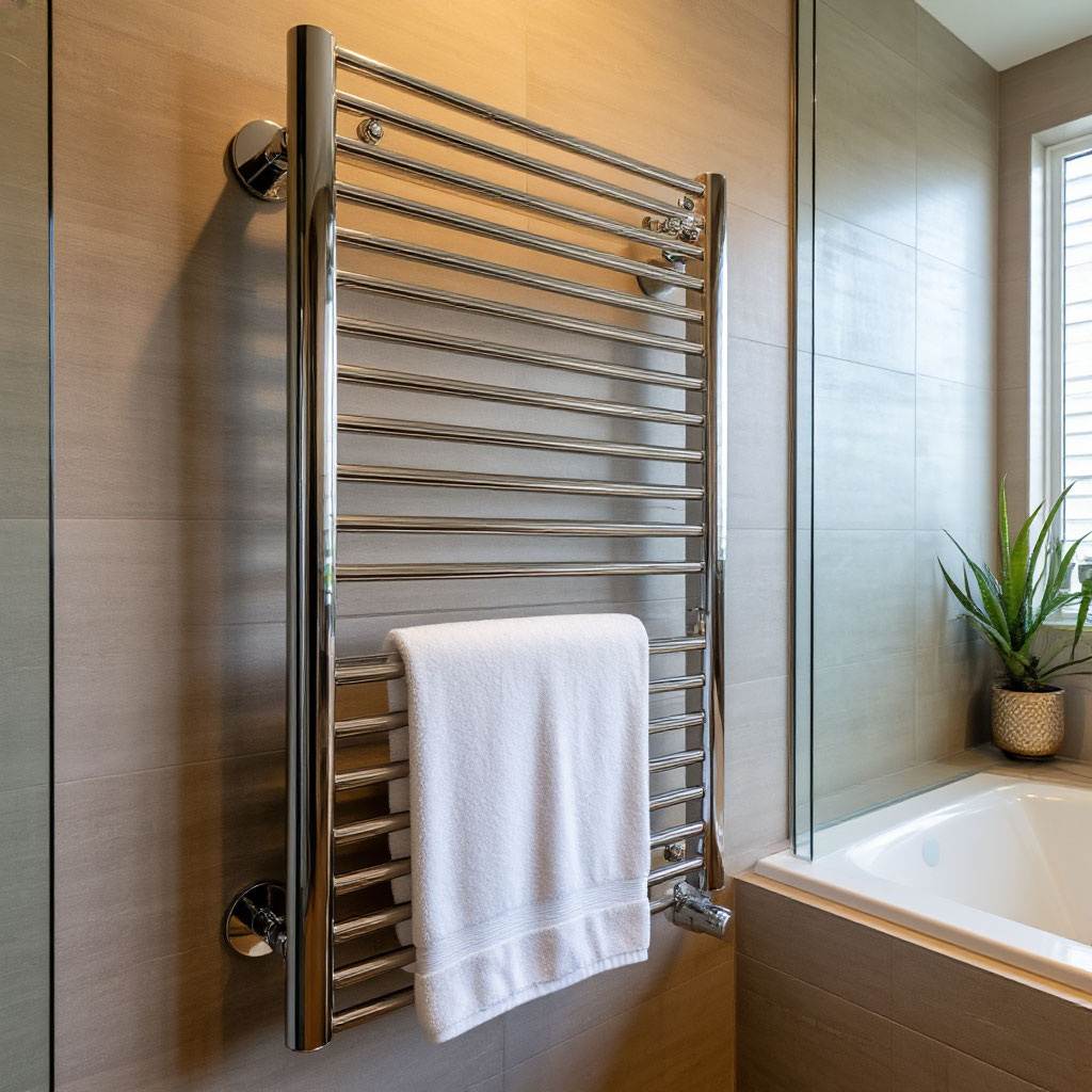 полотенцесушитель в ванной (змеевик)