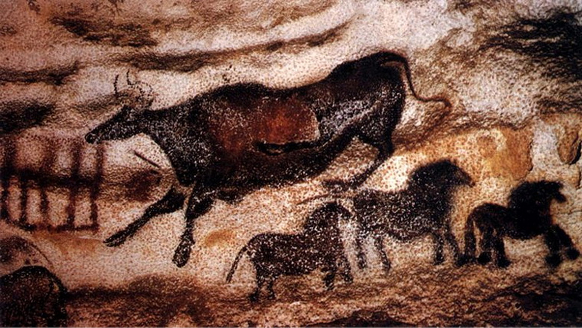 Пещерные рисунки, найденные в пещере Ласко во Франции