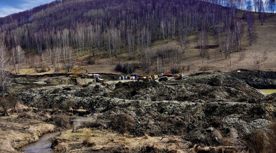 Последствия золотодобычи в Алтайском крае.