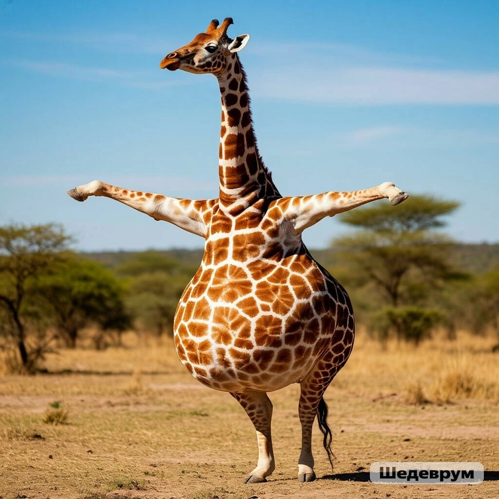 Жираф-депутат, идея автора. Жираф большой - ему видней!