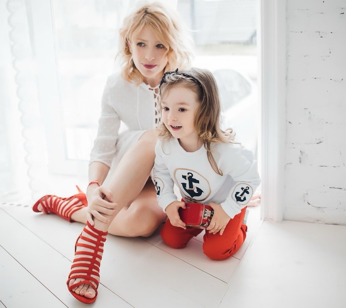 Ирина Гринёва с дочерью Василисой