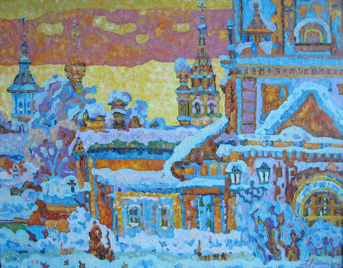 Дмитрий Холин. Суздаль зимний. Уголок старого города. 2021