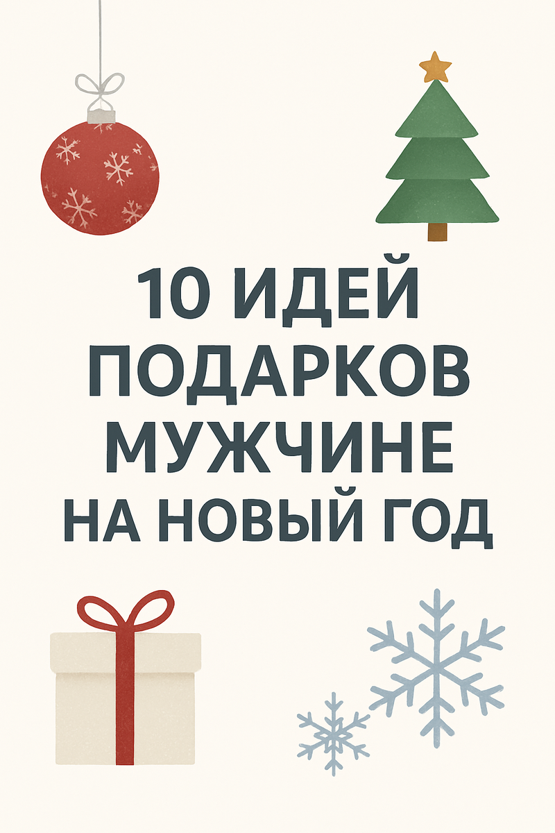 10 идей подарков мужчине на Новый год