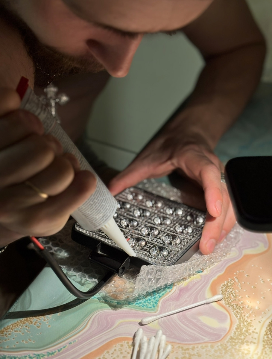 Проклеиваем лицевую сторону ✅