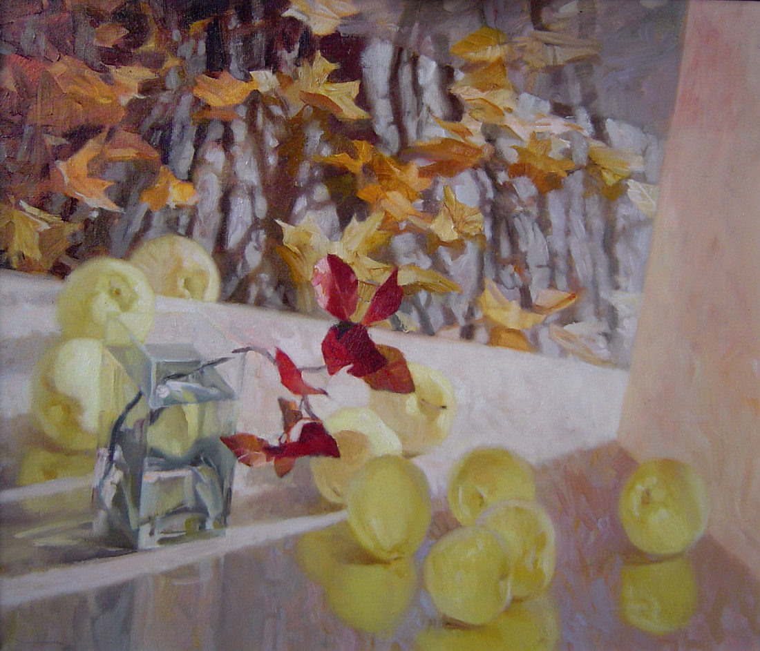Картина Алексея Чернигина "Забытые яблоки"