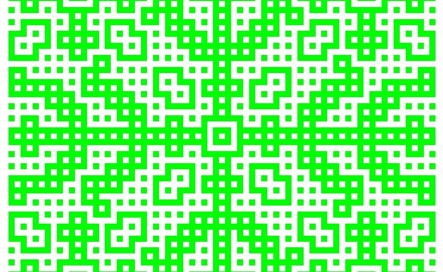 Схема на узор "Зима". Мозаичное вязание крючком из центра.