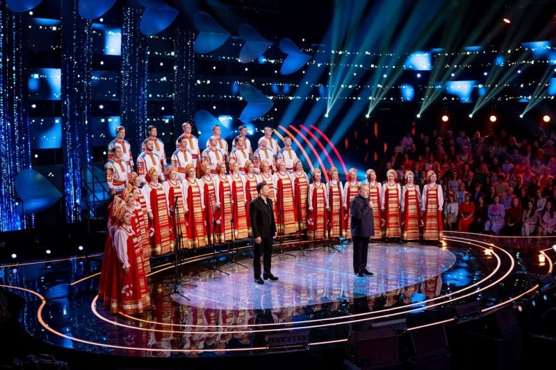    Шоу «Ну-ка, все вместе! Хором!» Фото: Телеканал «Россия».