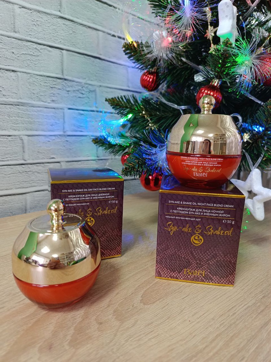 Кремы-купажи для лица Batel с пептидом Syn-ake и змеиным жиром