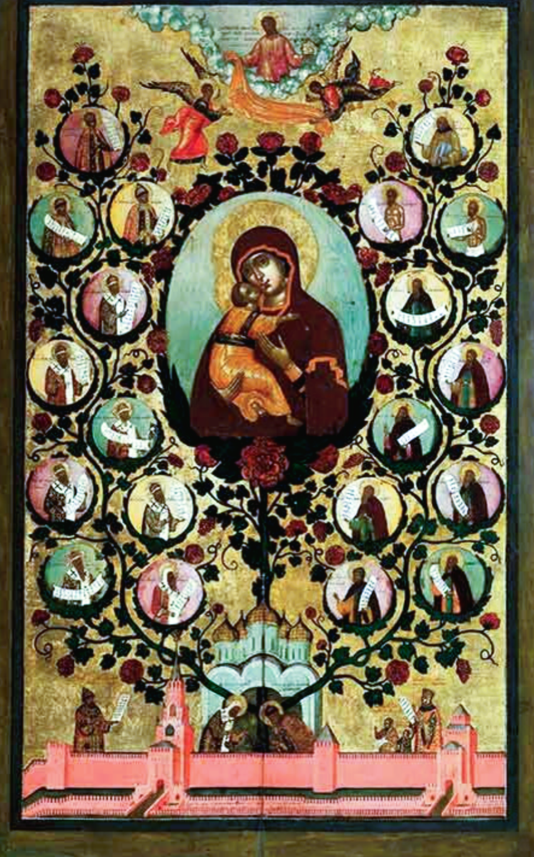 Похвала иконе «Богоматерь Владимирская". (Насаждение Древа государства Московского) 1663