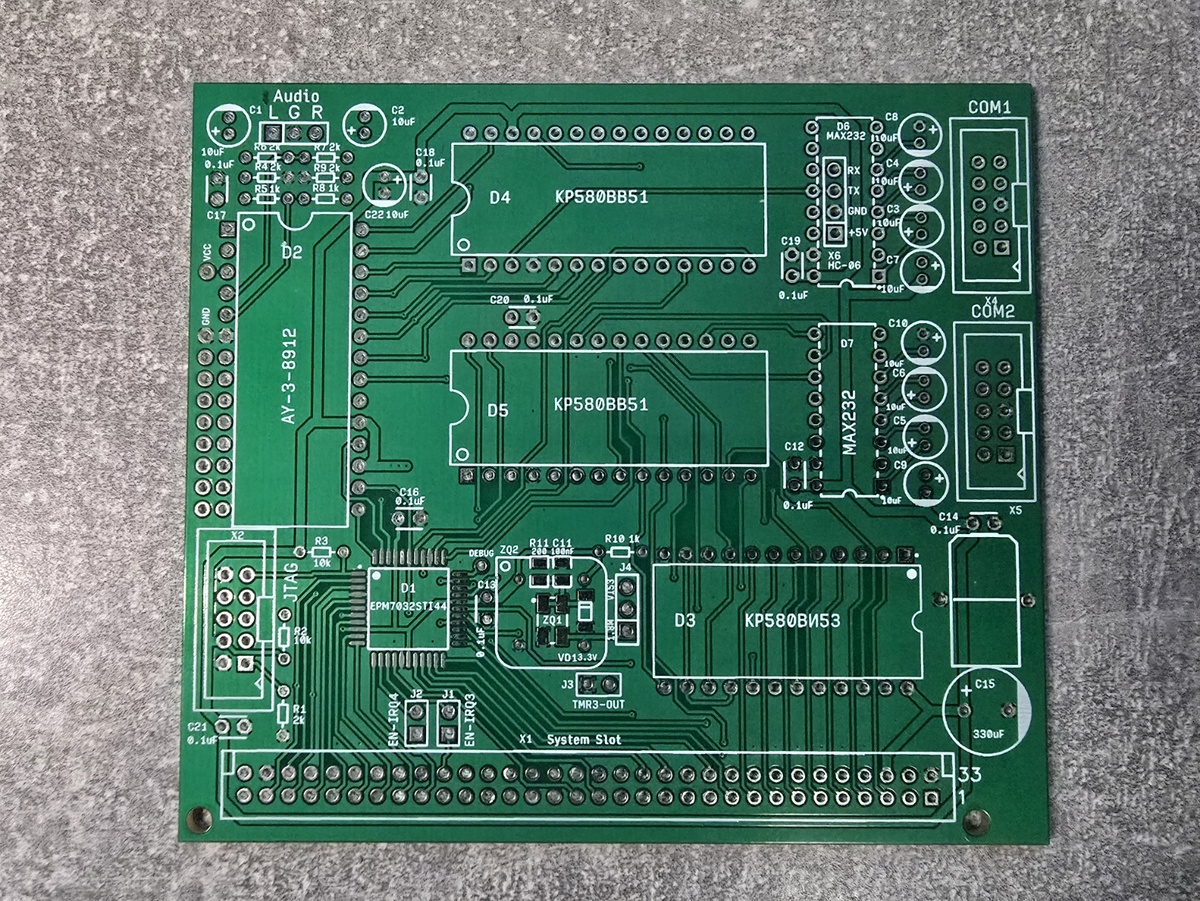 Плата расширения COM-AY для компьютера Орион-ПРО.