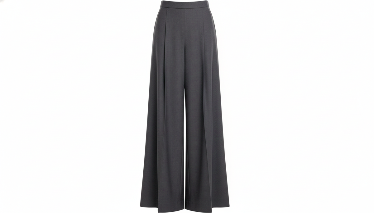 Идеальные широкие брюки. Правильная высокая посадка и струящаяся ткань создают вытянутый, дорогой силуэт. Носим и с каблуками, и с обувью на плоском ходу.