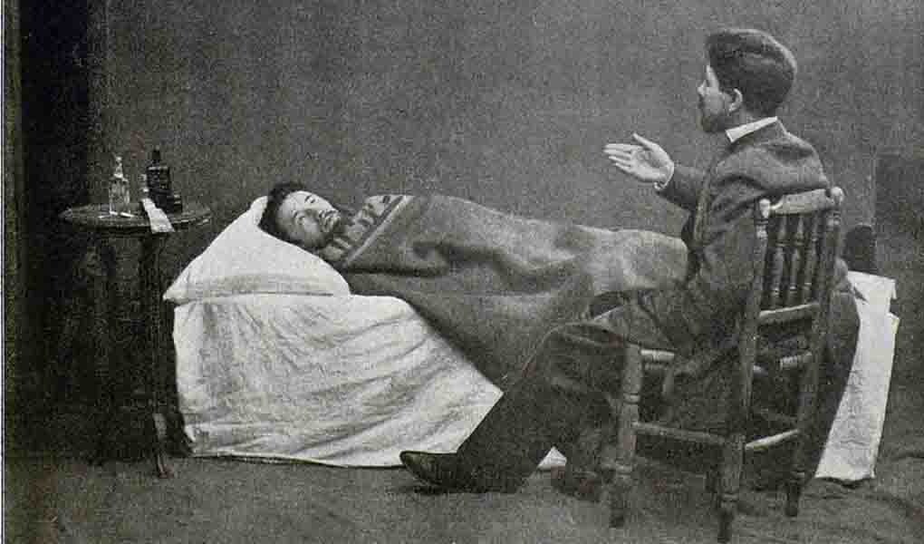 Сцена из спектакля по повести Тургенева "Яков Пасынков"