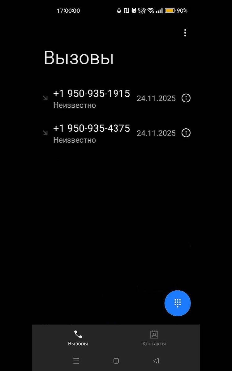 Вызов +195093519..