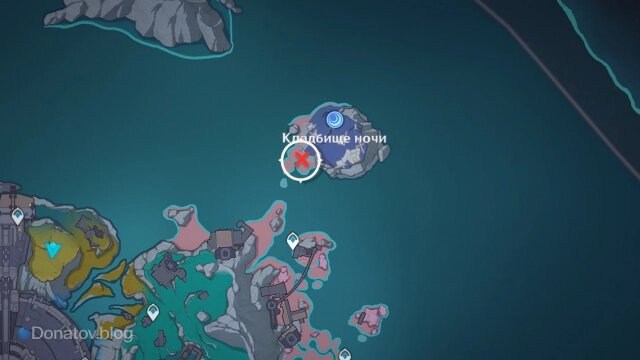    Точка начала квеста «К маяку»