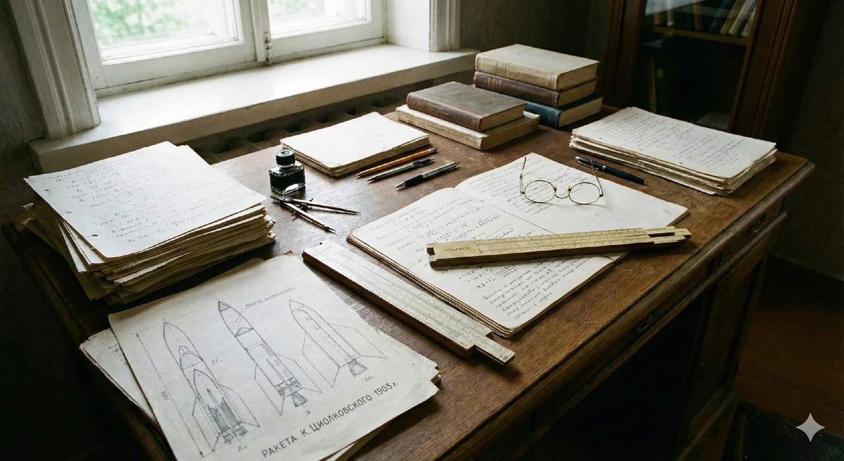 Рабочий стол Циолковского