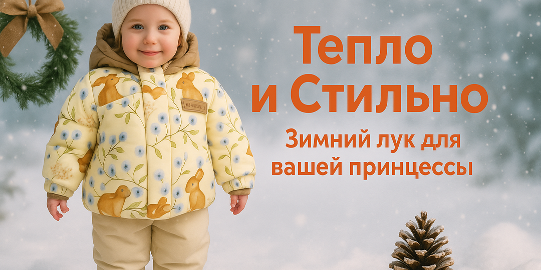 Тепло и Стильно: Зимний лук для вашей принцессы.