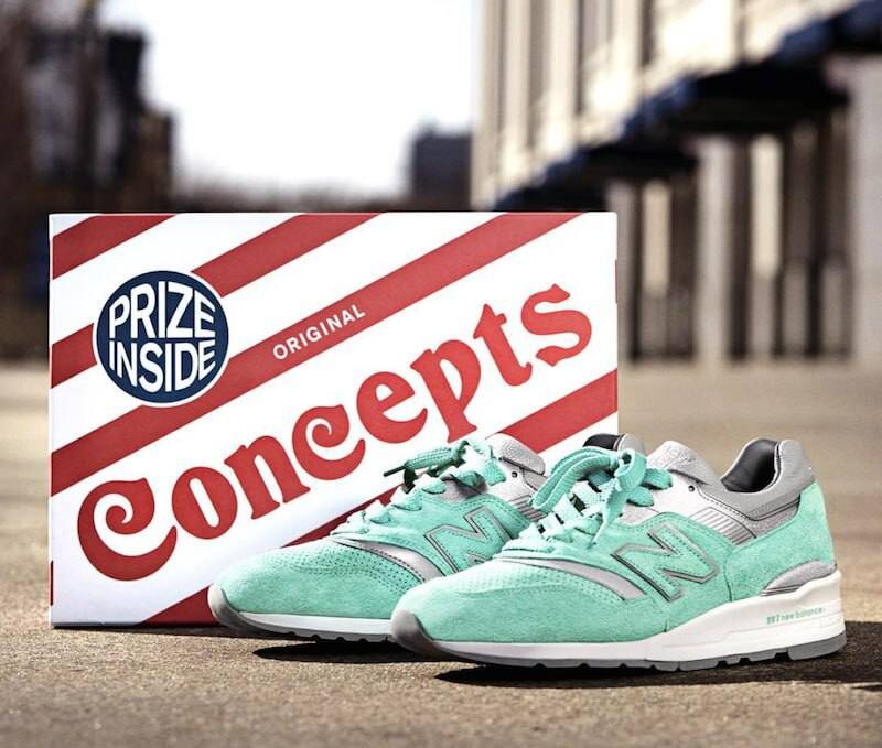 Кроссовки CONCEPTS x New Balance 997 “City Rivalry Pack”, поствященные Статуе Свободы