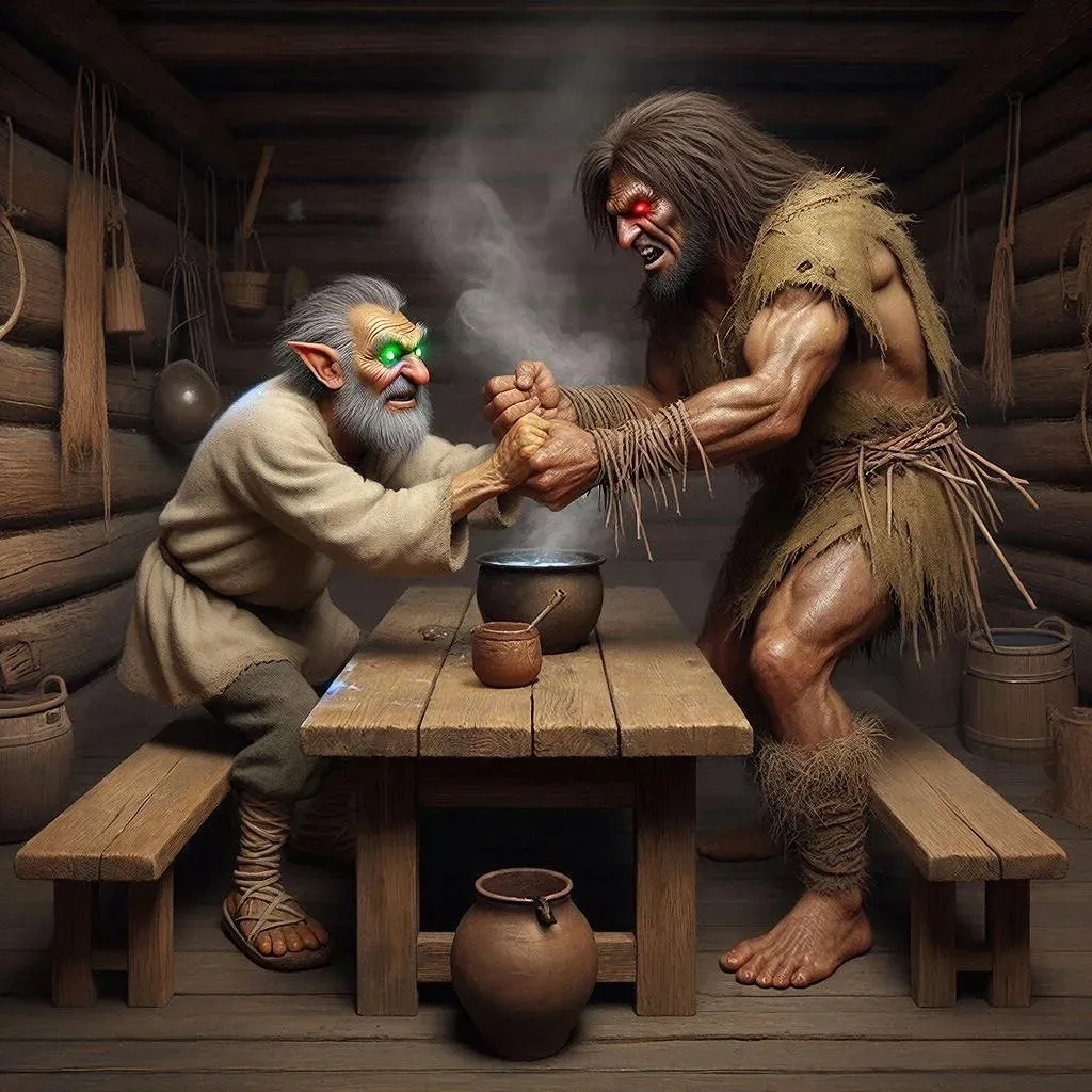 Бой домовой и банник 