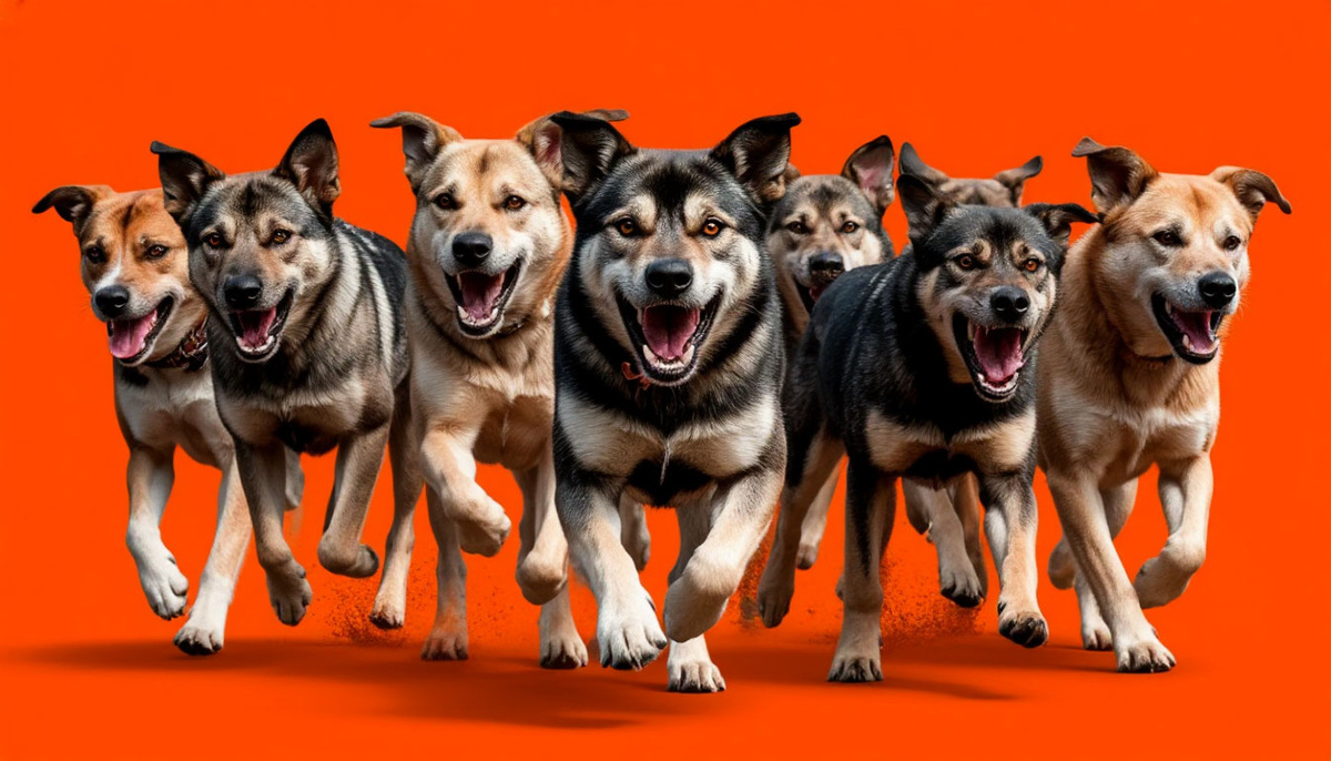 Стая бродячих собак