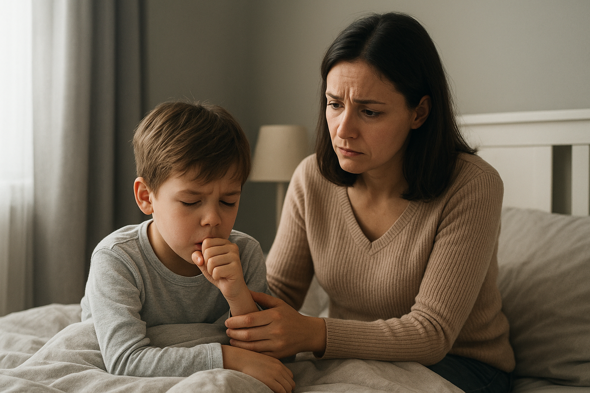 мама обеспокоена кашлем 