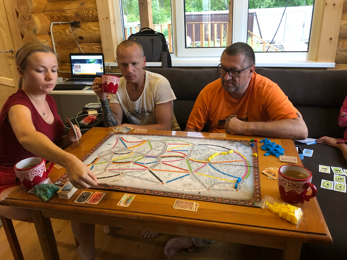 Билет на поезд. Играем на даче