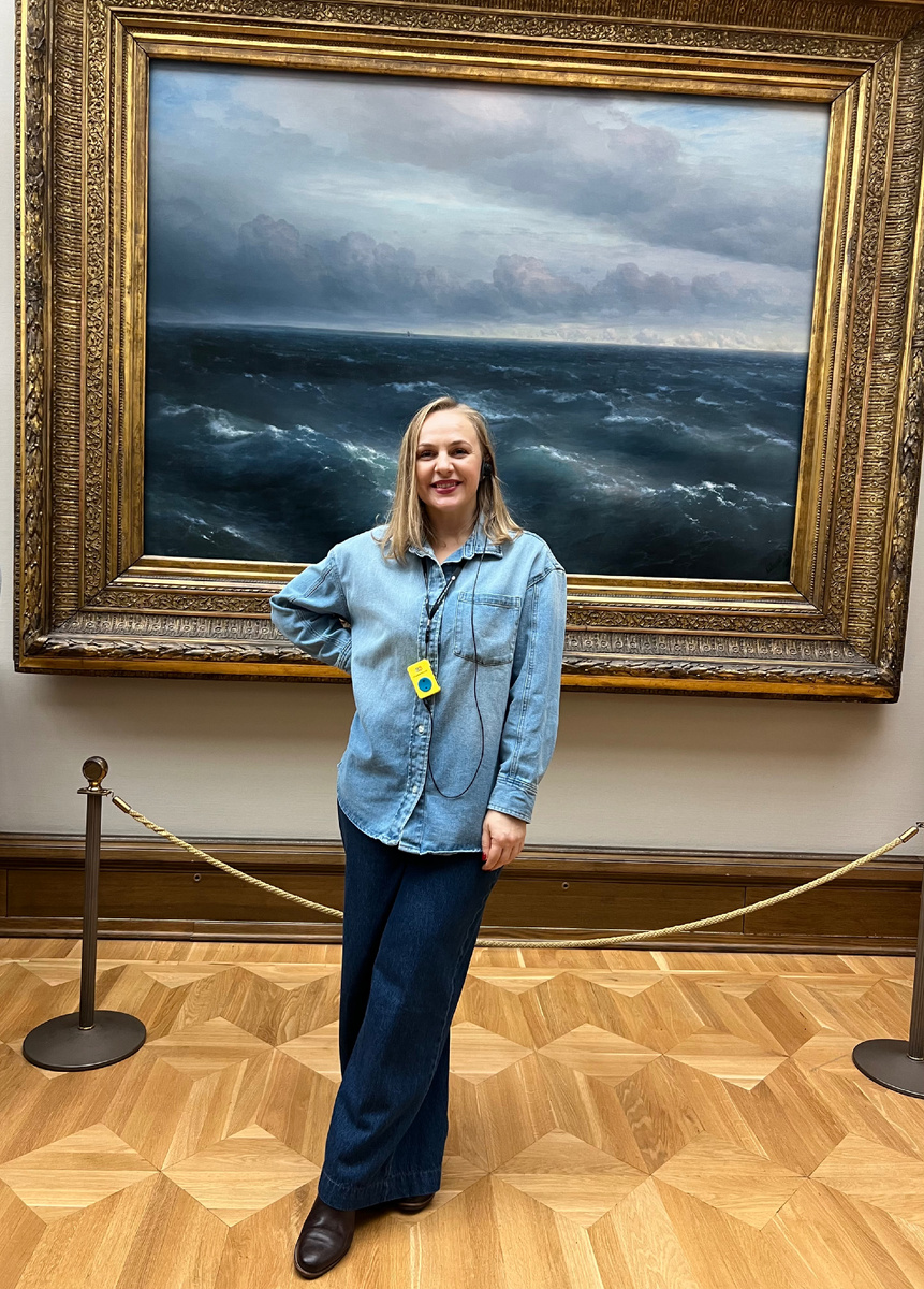 В залах Третьяковской галереи 