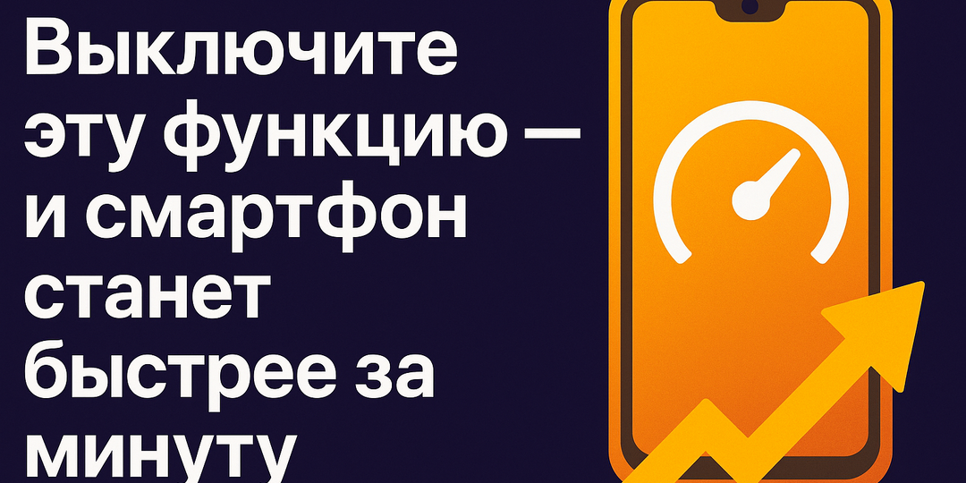 «Выключите эту функцию — и смартфон станет быстрее за минуту»
